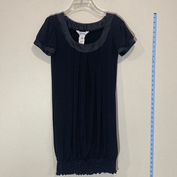Cute Black Short Sleeve Mini Dress By Speechless. Size Medium. - Picture 1 of 5